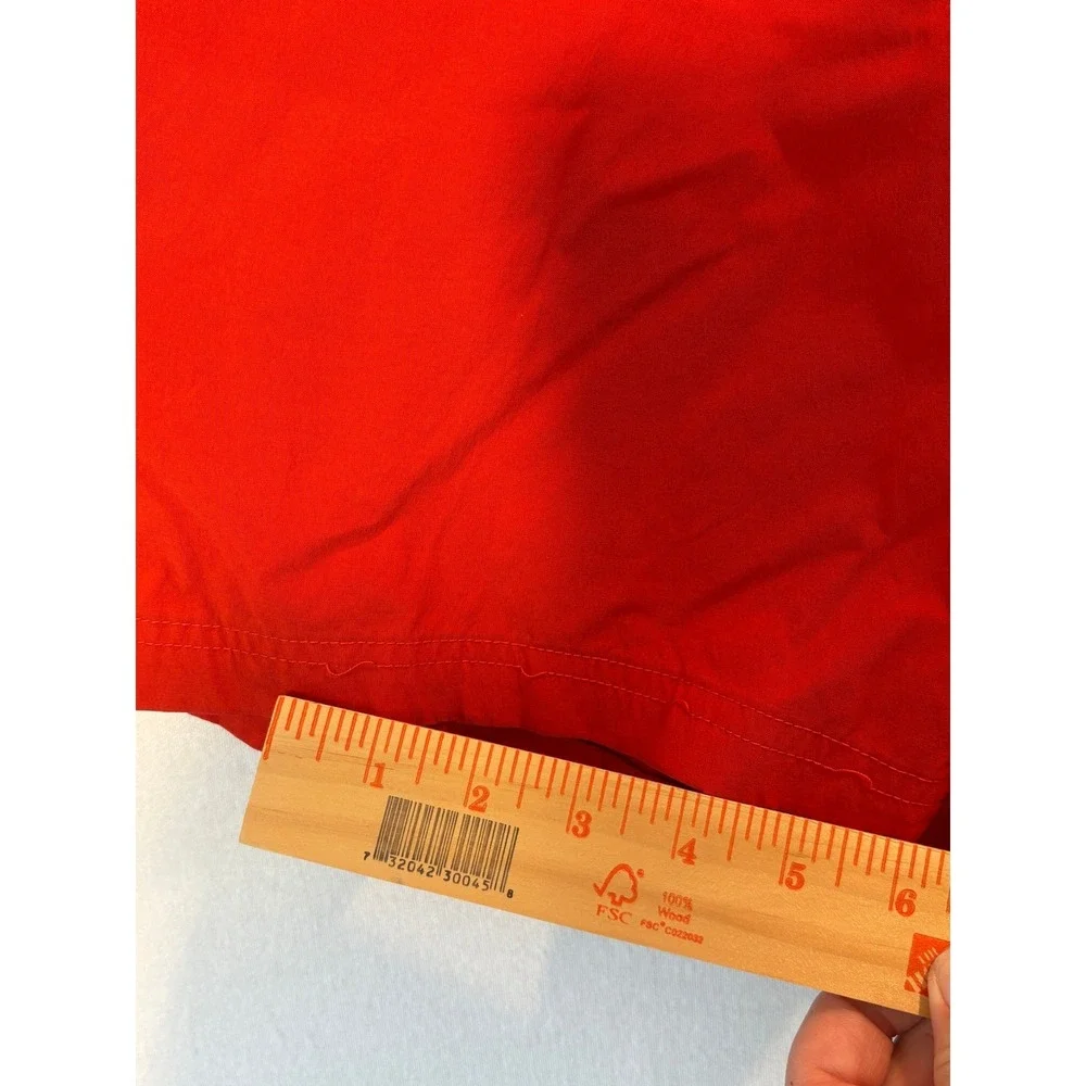 The North Face Mens Red Microfiber Board Shorts Swim‎ Trunks Size 38 Flat Front